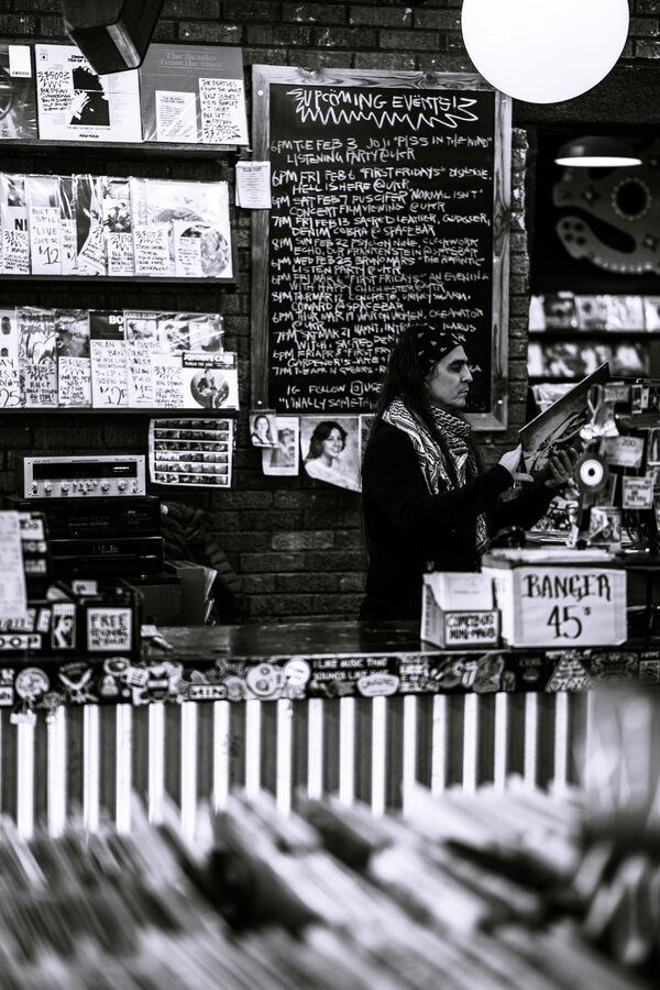 Used Kids Records Counter